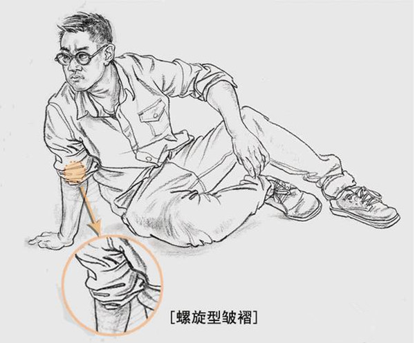 速寫衣服褶皺怎么畫？如何掌握速寫穿插關系